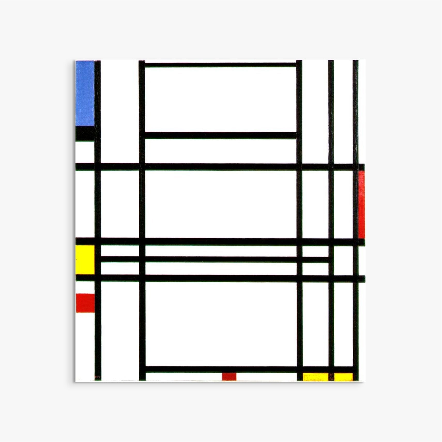 No. VI Composition No.II, 1920 Art Print by Piet Mondrian