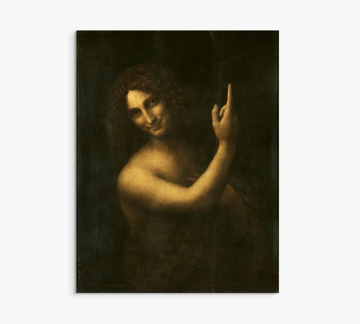 John the Baptist Leonardo Da Vinci ReplicArt Oil Painting Reproduction