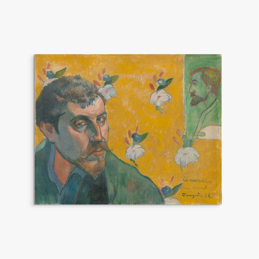 Self-Portrait with Portrait of Emile Bernard Paul Gauguin ReplicArt Oil Painting Reproduction