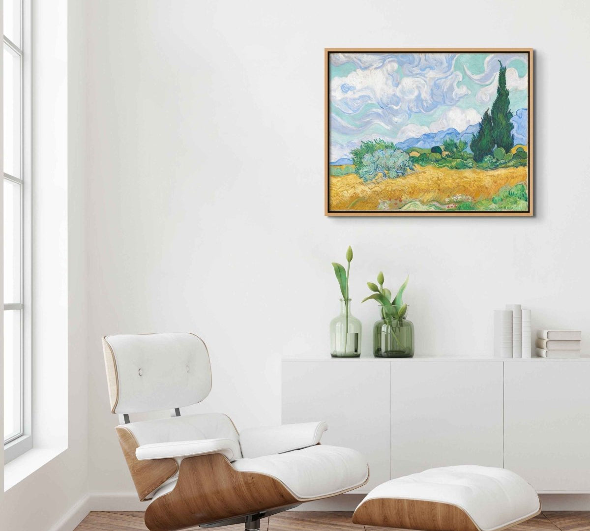 Wheat Field with Cypresses Vincent Van gogh ReplicArt Oil Painting Reproduction