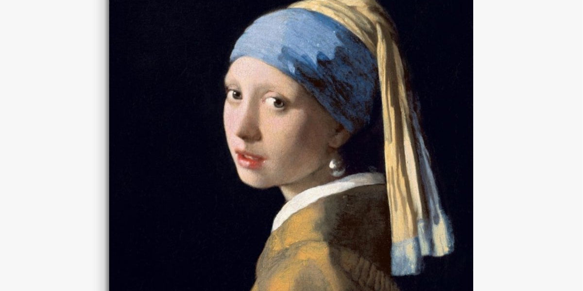Girl with a Pearl Earring hand-painted oil painting in a room