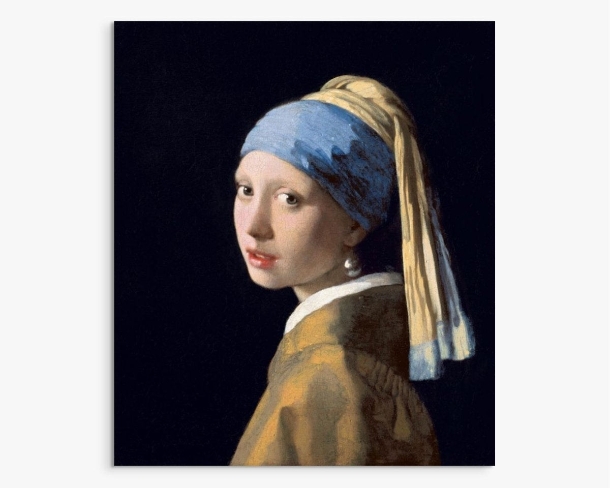 Girl with a Pearl Earring hand-painted oil painting in a room