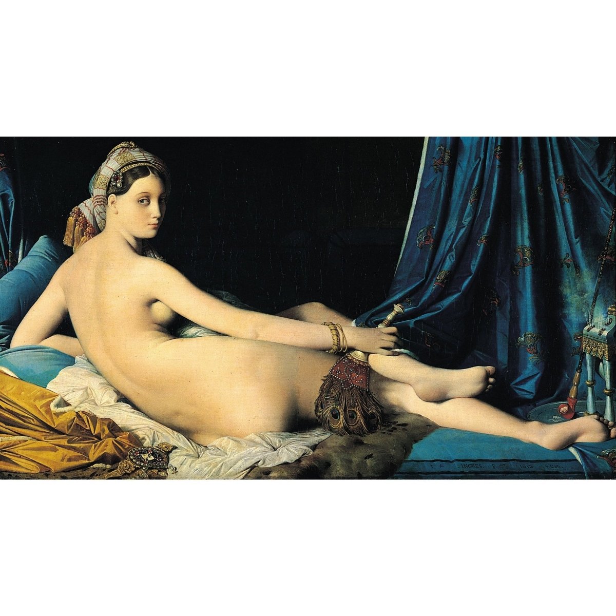 How a Hand-Painted Oil of Ingres’s Grande Odalisque Looks in a Room