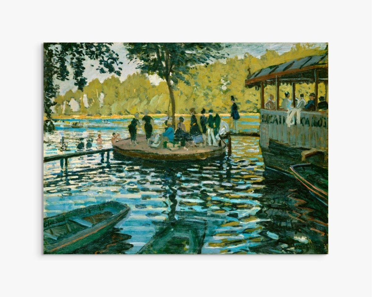 La Grenouillère hand-painted oil painting in a room