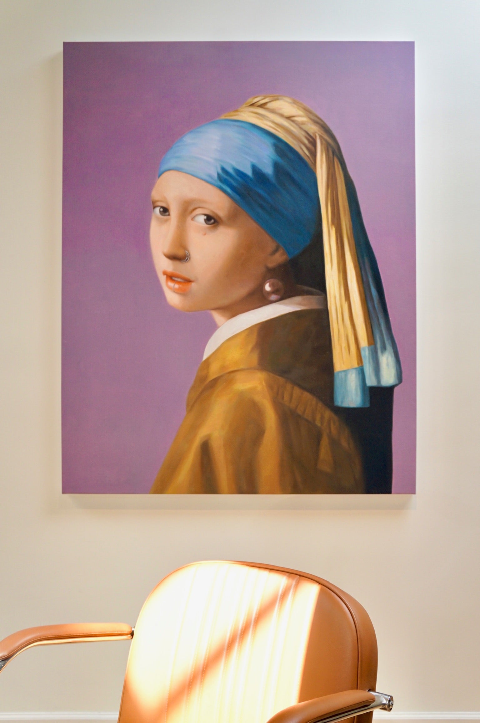 Hand-painted custom oil portrait on canvas, ReplicArt