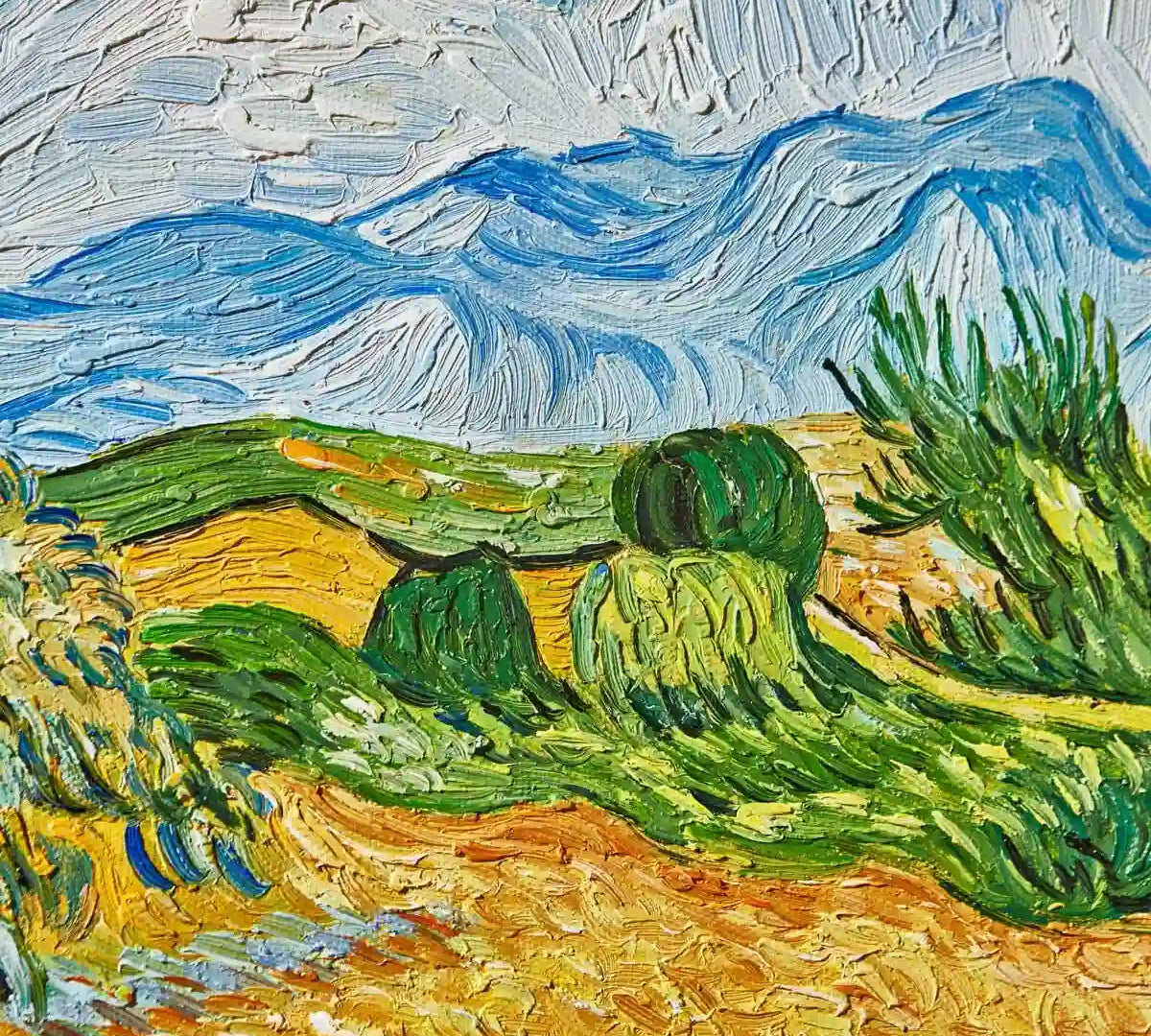 Oil paint texture on a ReplicArt canvas