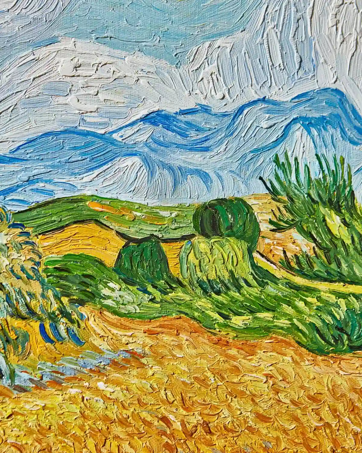 Oil paint texture on a ReplicArt canvas