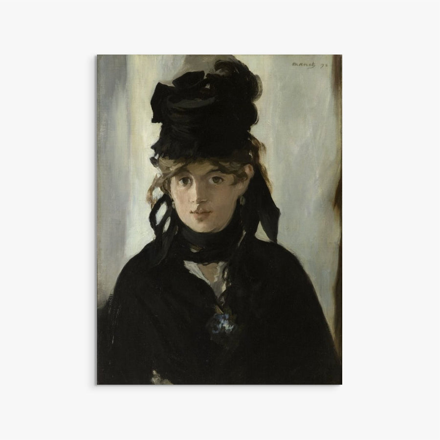 Berthe Morisot With a Bouquet of Violets Edouard Manet ReplicArt Oil Painting Reproduction