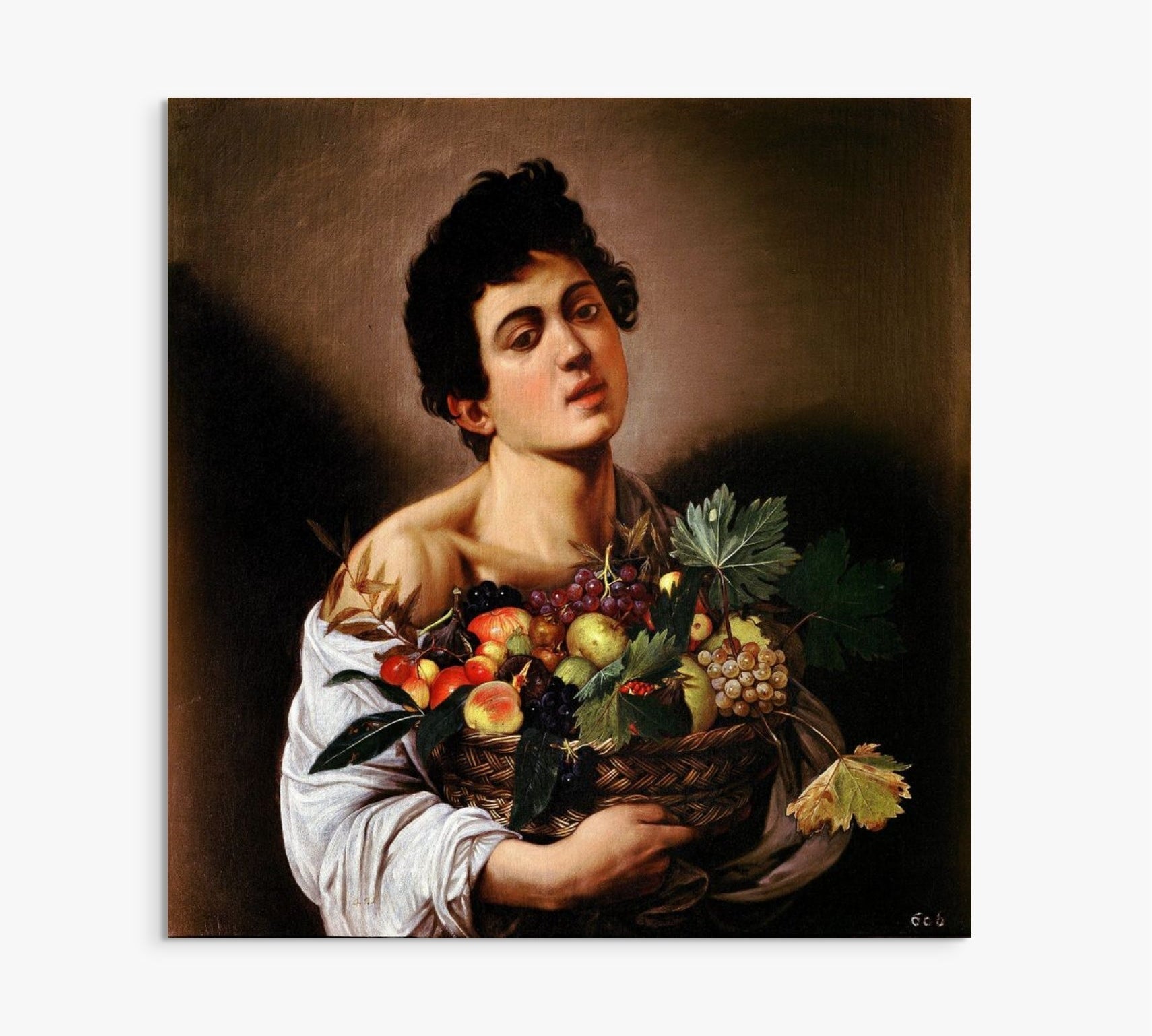 Boy with a Basket of Fruit Caravaggio ReplicArt Oil Painting Reproduction