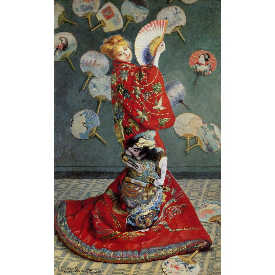 Camille Monet In Japanese Costume Claude Monet ReplicArt Oil Painting Reproduction
