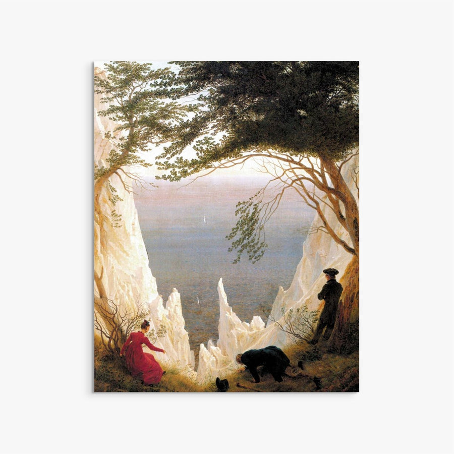 Chalk Cliffs at Ruegen Caspar David Friedrich ReplicArt Oil Painting Reproduction