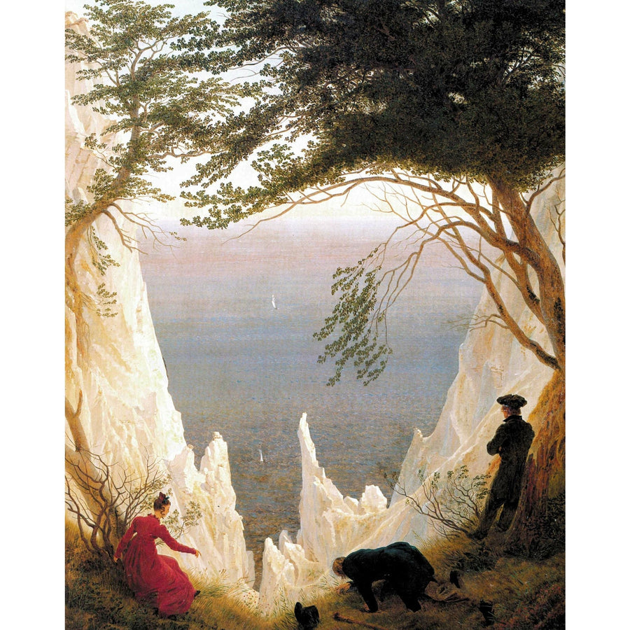 Chalk Cliffs at Ruegen Caspar David Friedrich ReplicArt Oil Painting Reproduction