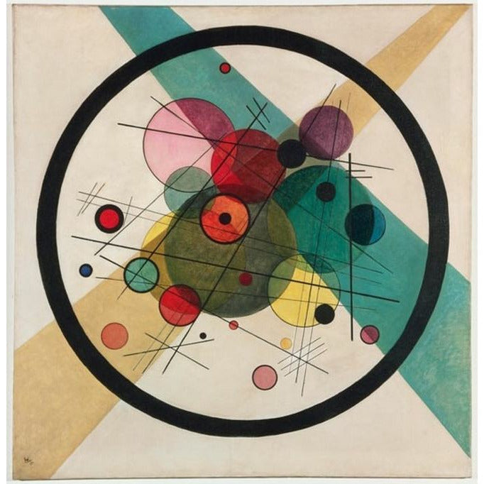 Circles in a Circle Wassily Kandinsky ReplicArt Oil Painting Reproduction