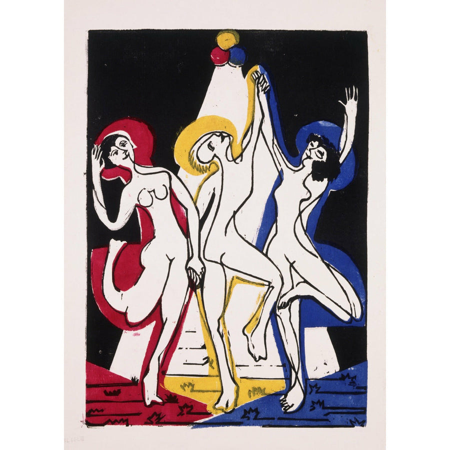Color Dance Ernst Ludwig Kirchner ReplicArt Oil Painting Reproduction