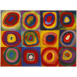 Color Study - Squares with Concentric Circles Wassily Kandinsky ReplicArt Oil Painting Reproduction