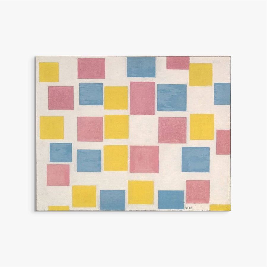 Composition with Color Fields Piet Mondrian ReplicArt Oil Painting Reproduction