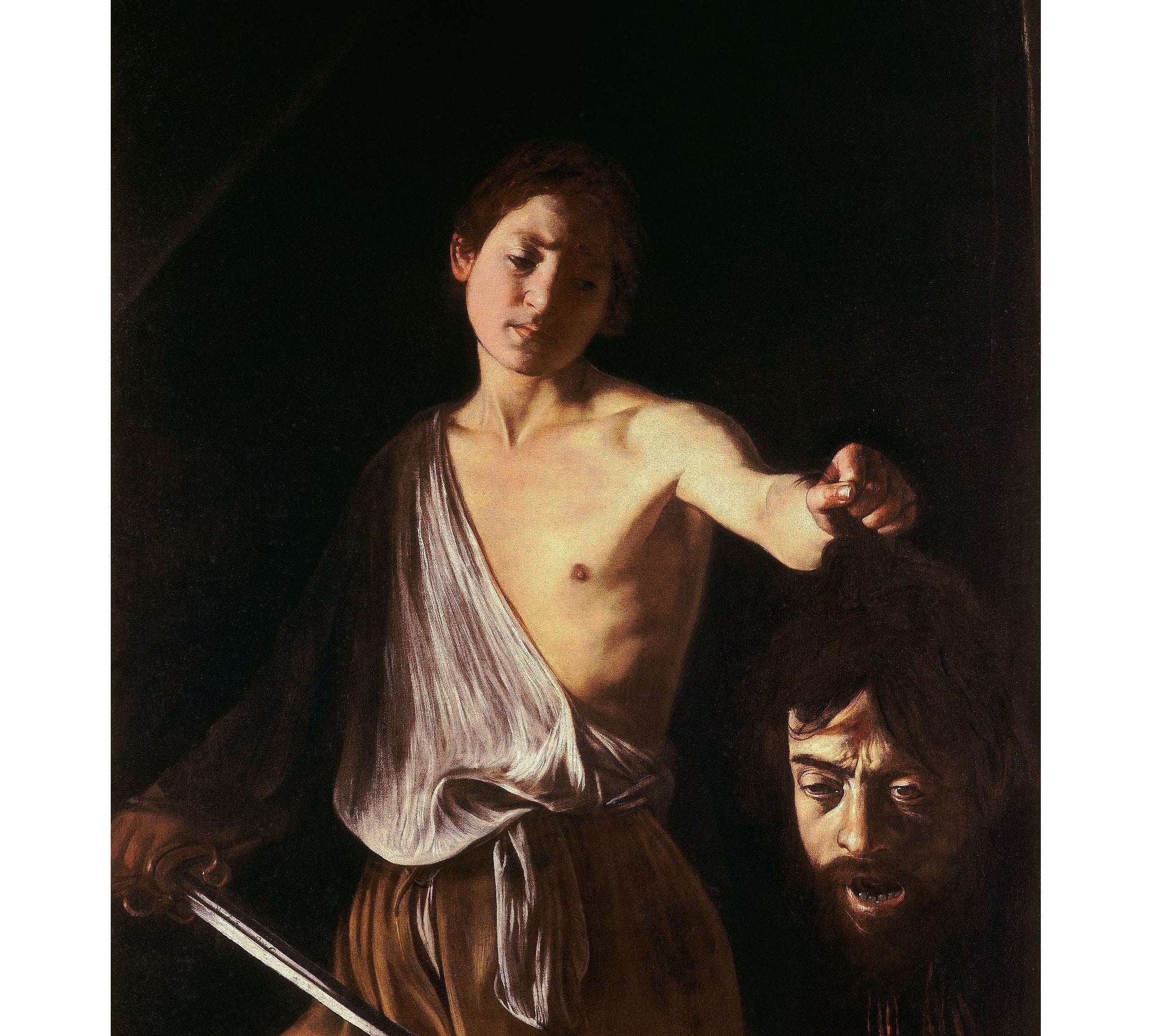 David with the Head of Goliath Caravaggio ReplicArt Oil Painting Reproduction