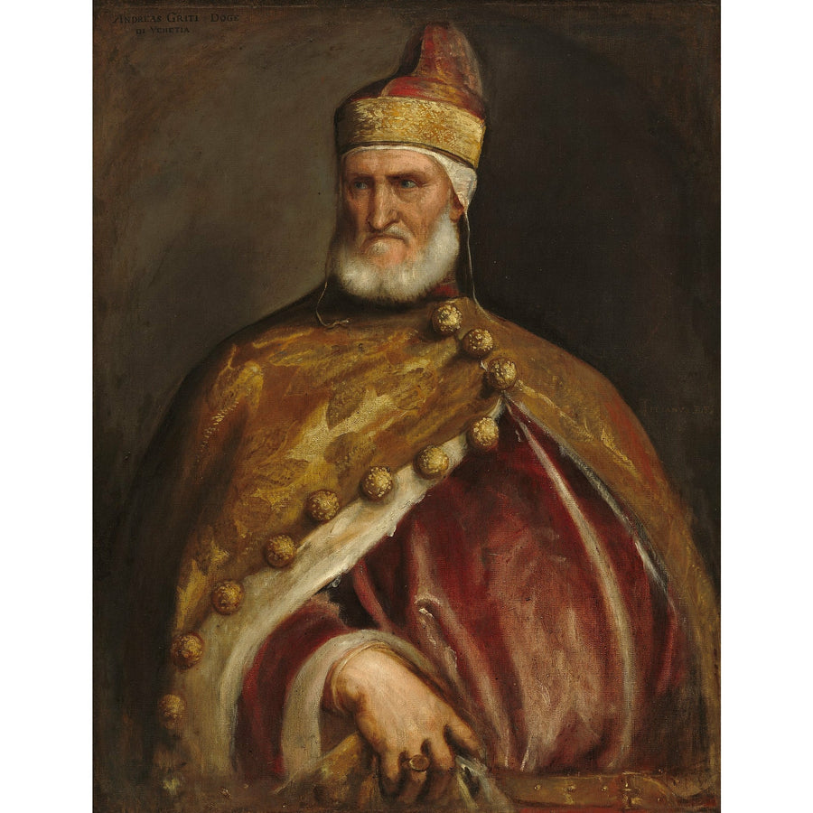 Doge Andrea Gritti Titian ReplicArt Oil Painting Reproduction