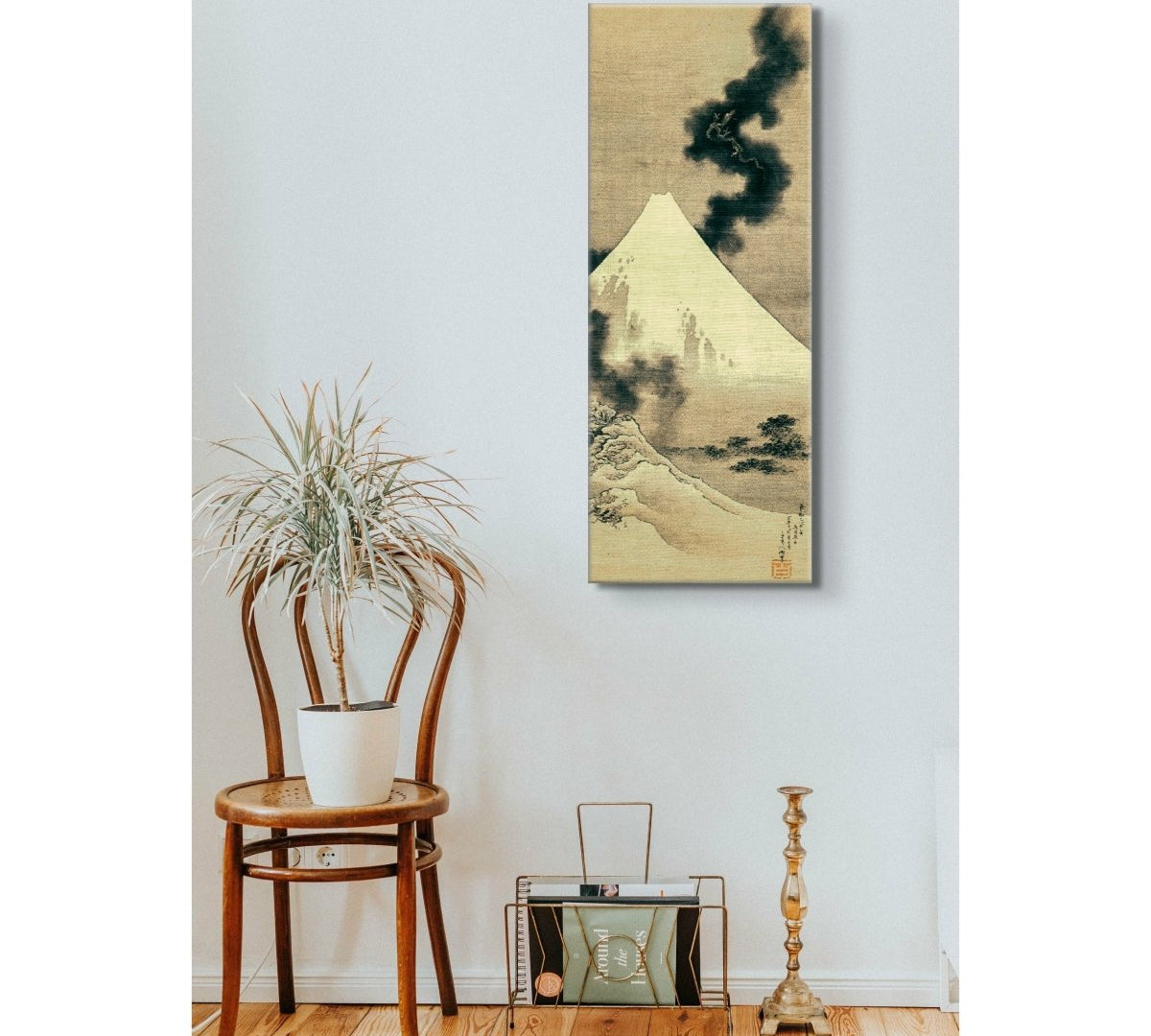 Dragon flying over Mount Fuji Hokusai ReplicArt Oil Painting Reproduction