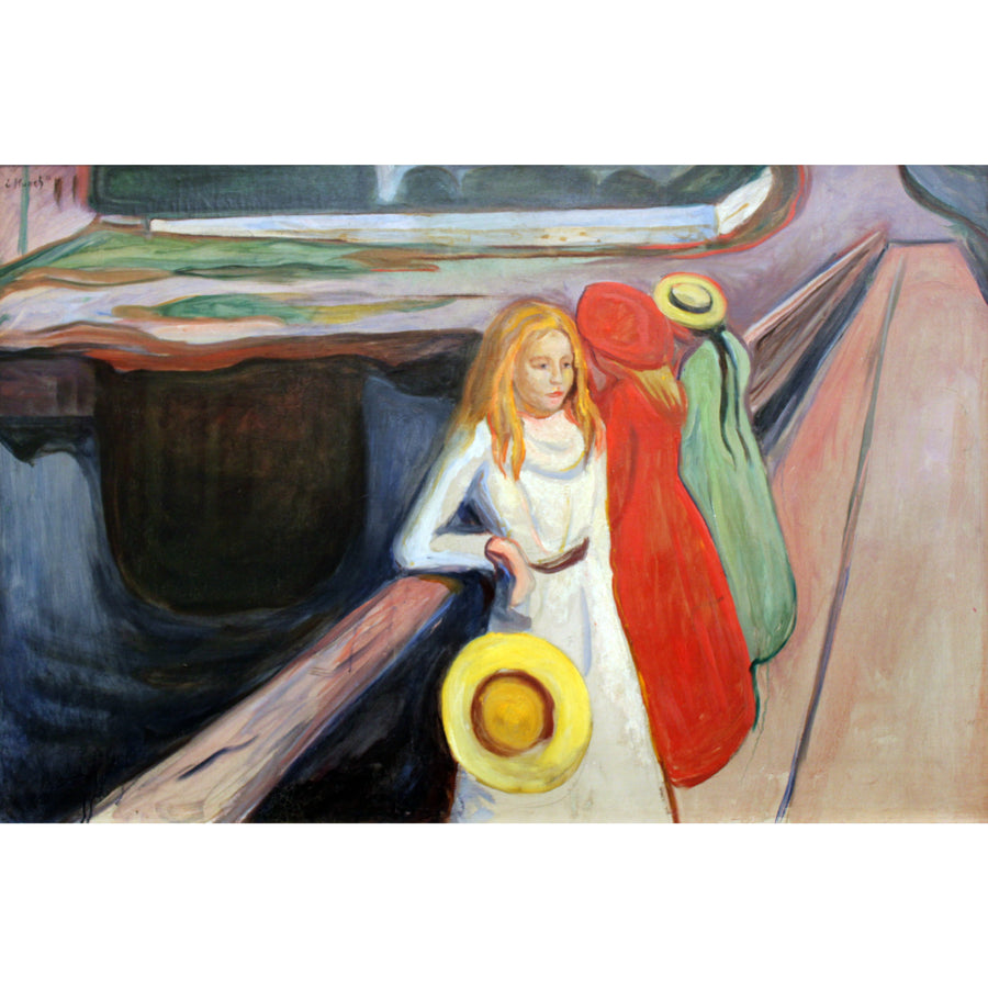 Girls on the bridge Edvard Munch ReplicArt Oil Painting Reproduction