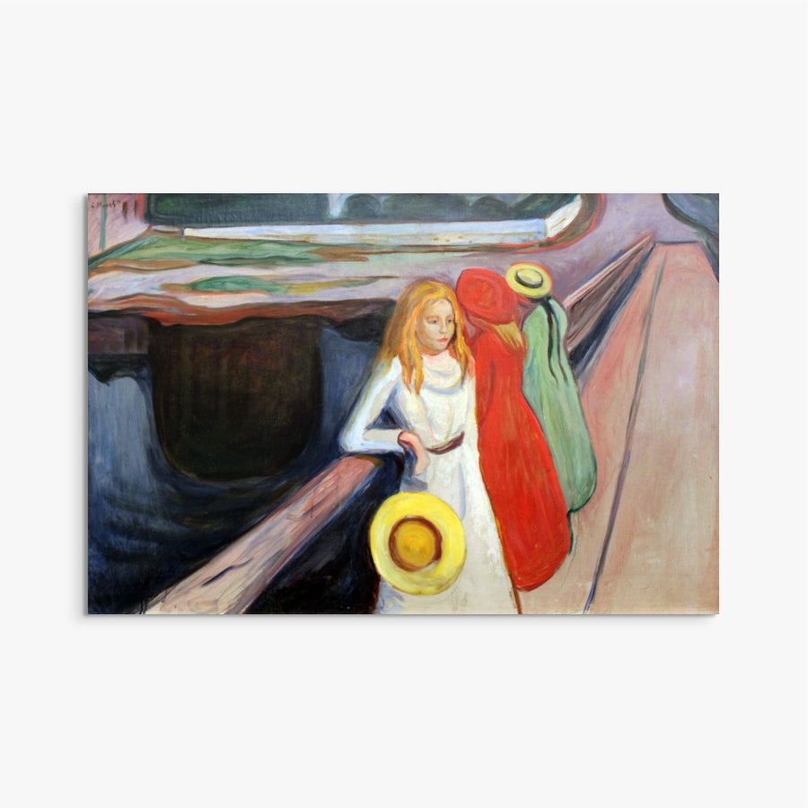 Girls on the bridge Edvard Munch ReplicArt Oil Painting Reproduction