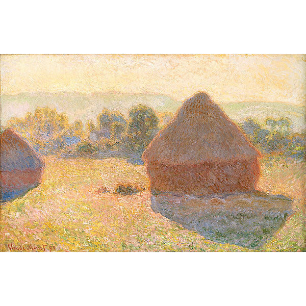 Haystacks (Midday) Claude Monet ReplicArt Oil Painting Reproduction