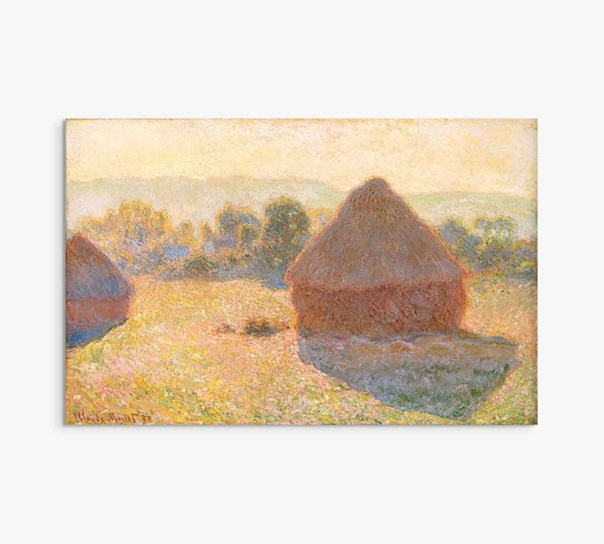 Haystacks (Midday) Claude Monet ReplicArt Oil Painting Reproduction