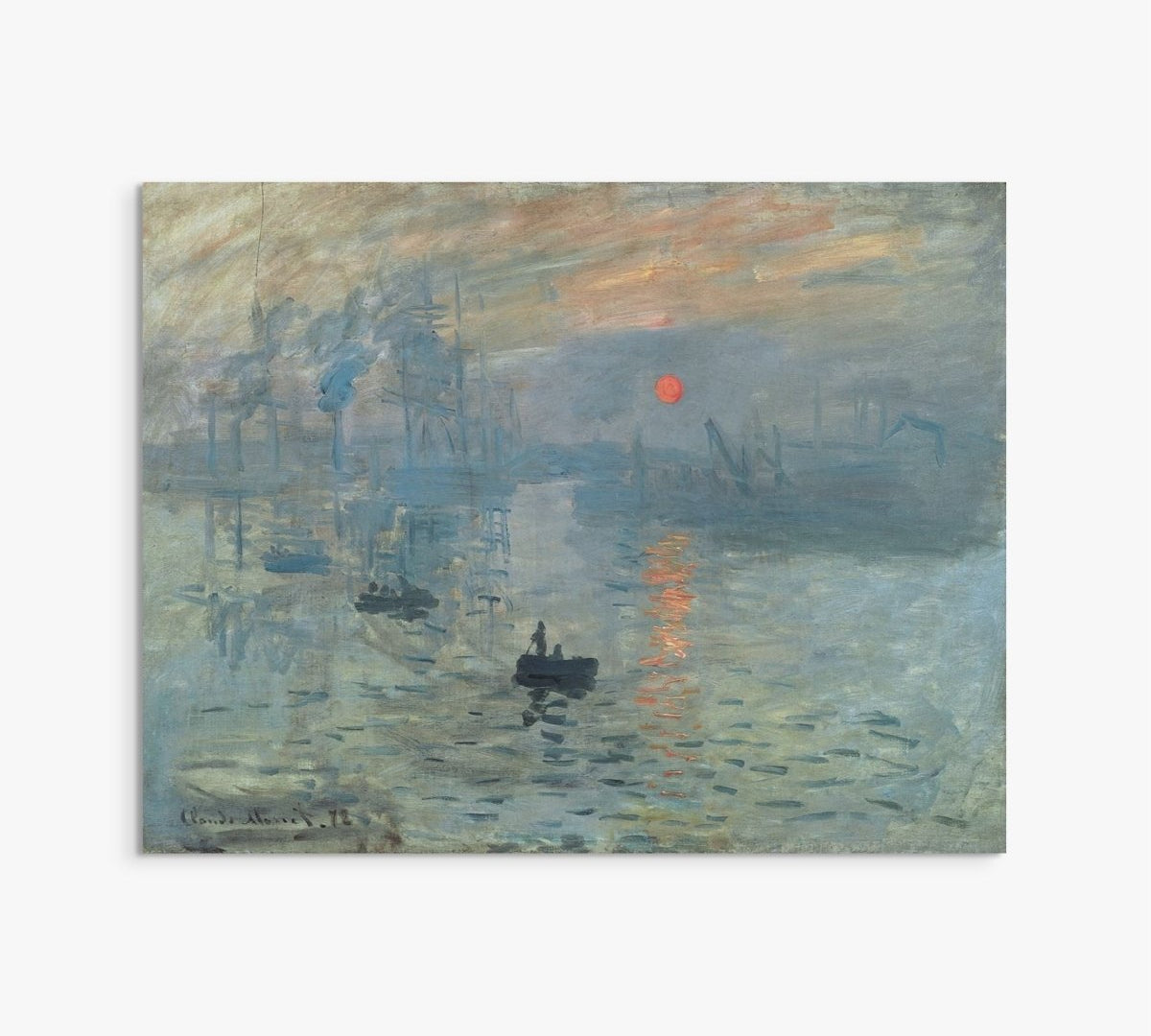 Impression, Sunrise Claude Monet ReplicArt Oil Painting Reproduction