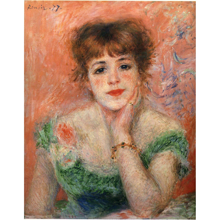 Jeanne Samary in a low necked dress Auguste Renoir ReplicArt Oil Painting Reproduction