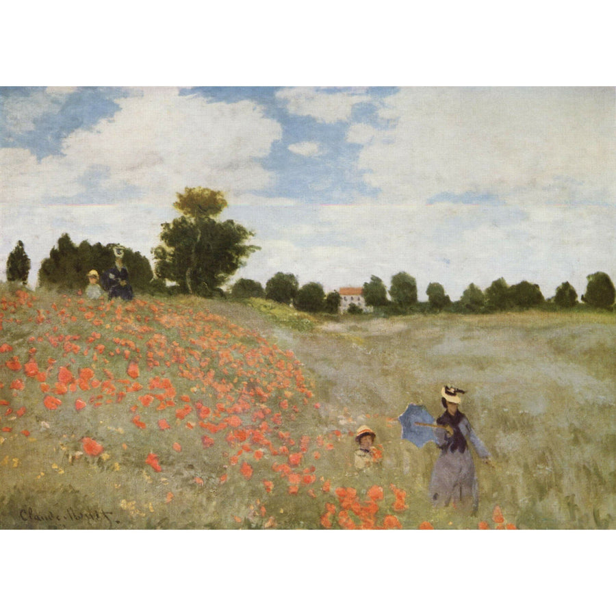 Les Coquelicots Claude Monet ReplicArt Oil Painting Reproduction