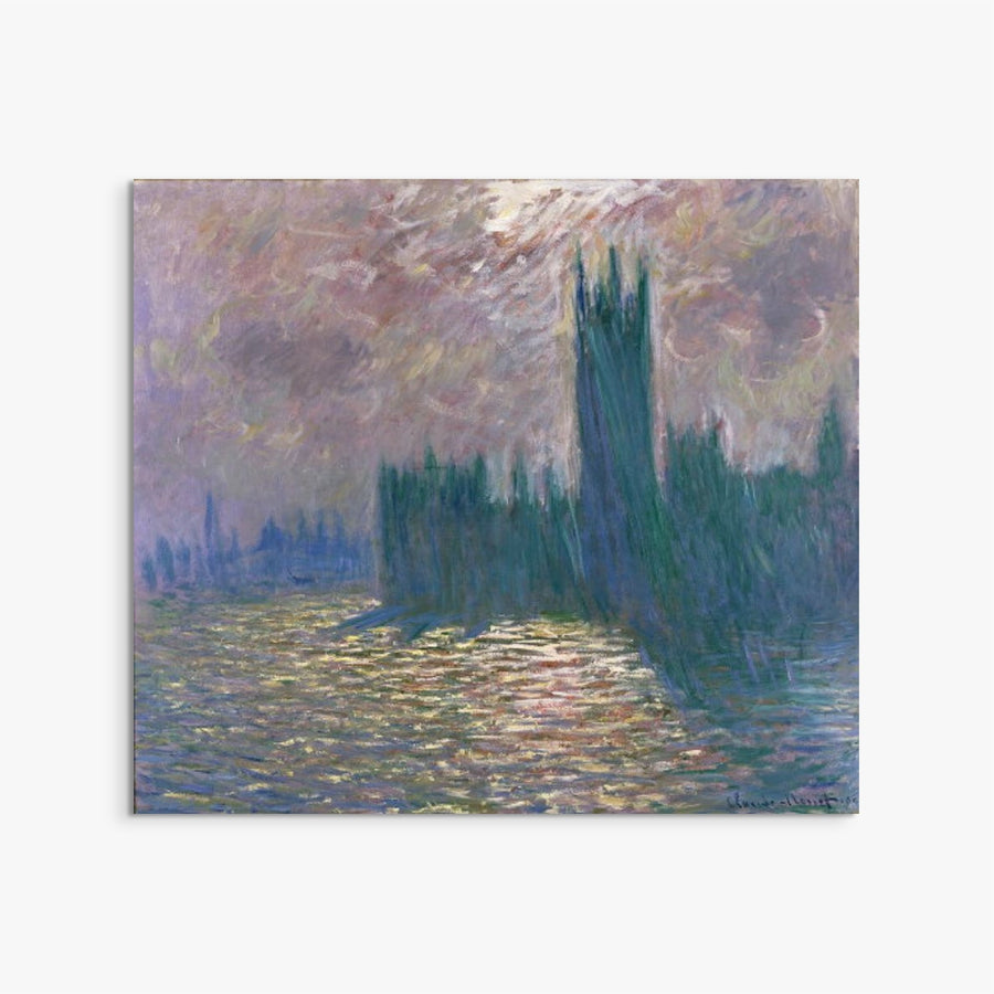 London, Parliament, Reflections on the Thames Claude Monet ReplicArt Oil Painting Reproduction