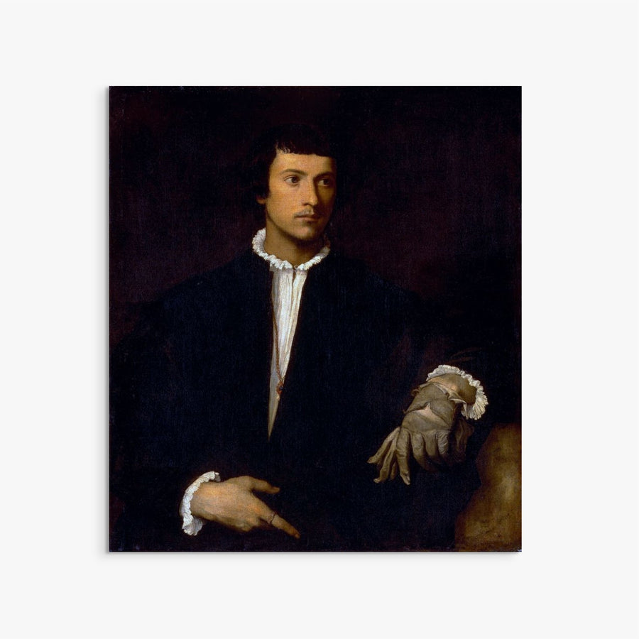 Man with a Glove Titian ReplicArt Oil Painting Reproduction