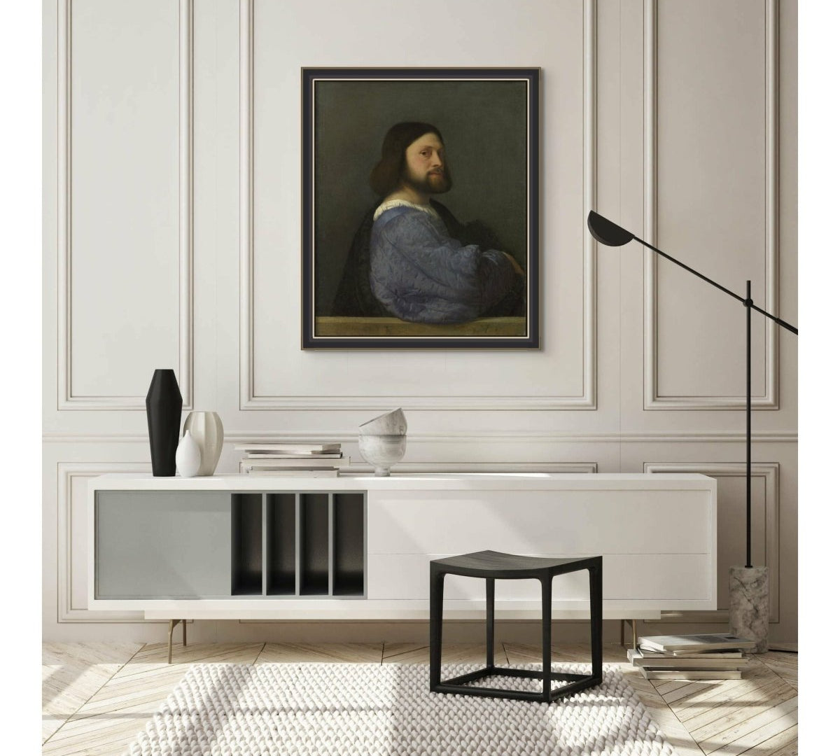 Man with a Quilted Sleeve Titian ReplicArt Oil Painting Reproduction
