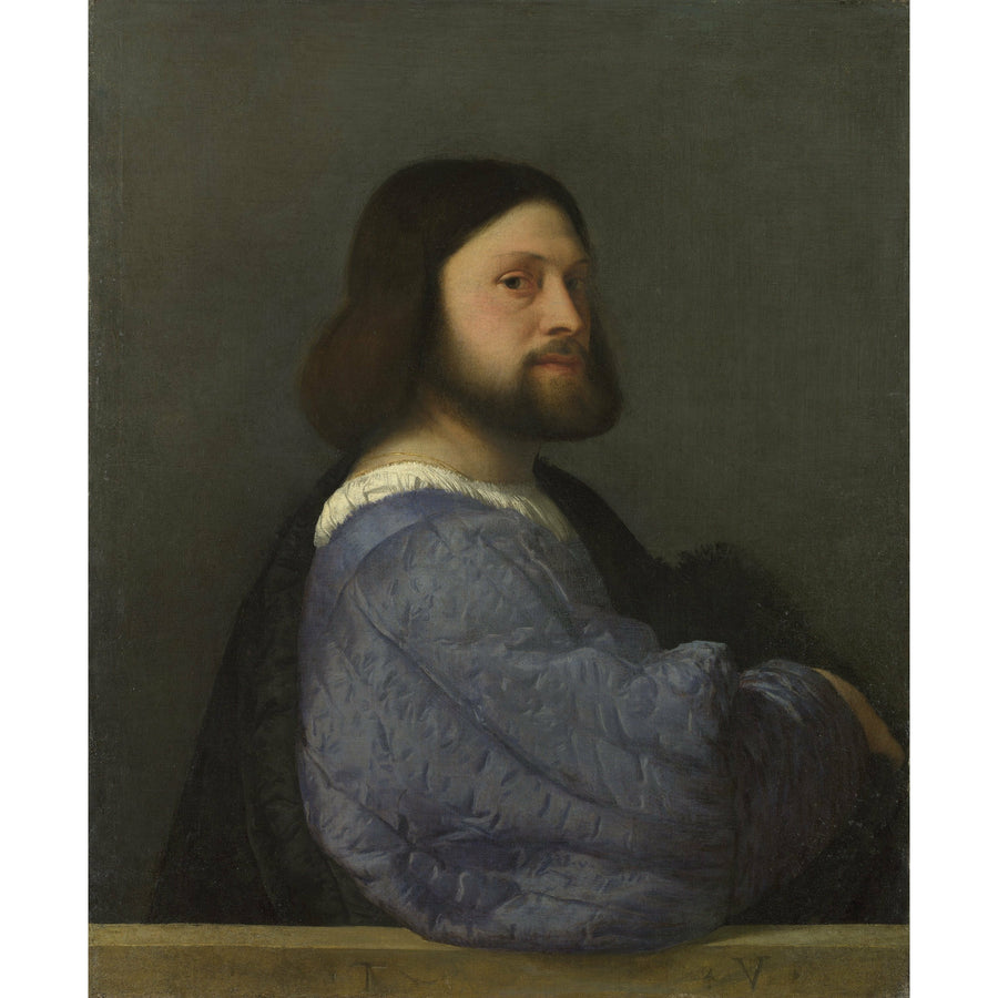 Man with a Quilted Sleeve Titian ReplicArt Oil Painting Reproduction