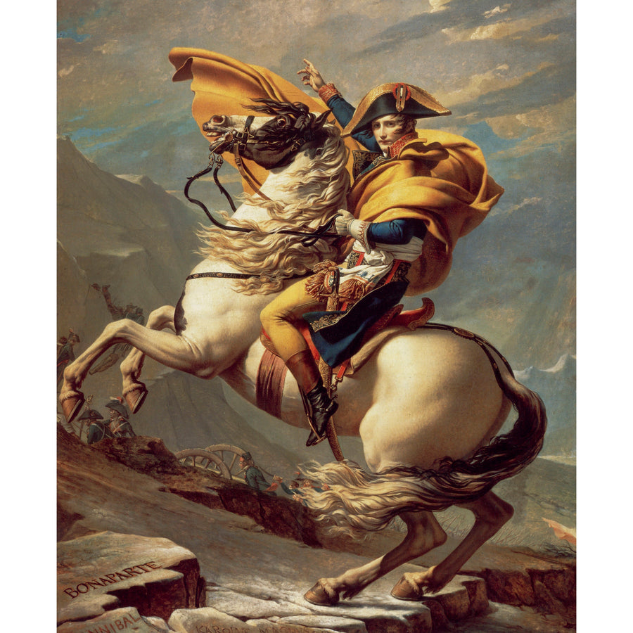 Napoleon Crossing the Alps Jacque Louis David ReplicArt Oil Painting Reproduction