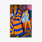 Painter and Model Ernst Ludwig Kirchner ReplicArt Oil Painting Reproduction