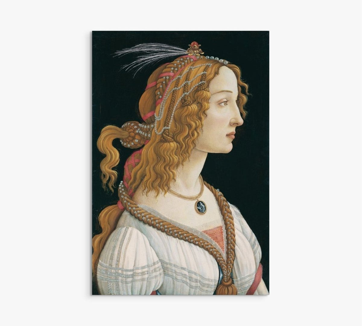 Portrait of a Young Woman Sandro Botticelli ReplicArt Oil Painting Reproduction