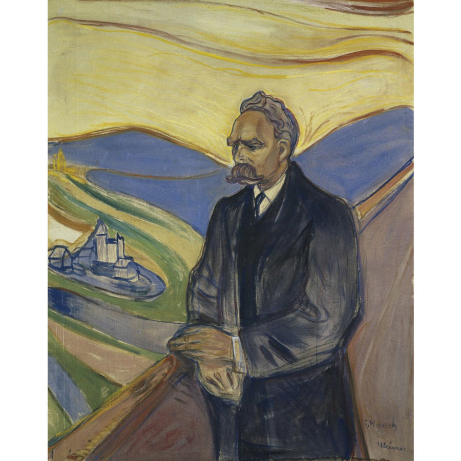 Portrait of Friedrich Nietzsche Edvard Munch ReplicArt Oil Painting Reproduction
