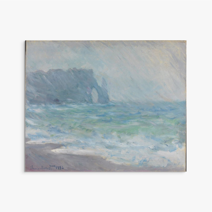 Regnvær, Etretat Claude Monet ReplicArt Oil Painting Reproduction
