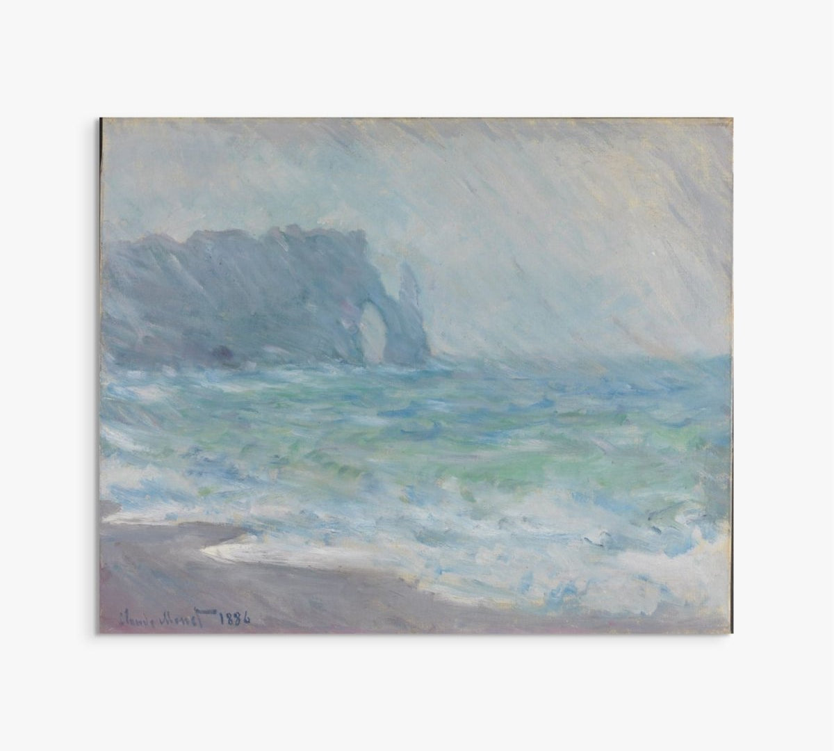 Regnvær, Etretat Claude Monet ReplicArt Oil Painting Reproduction