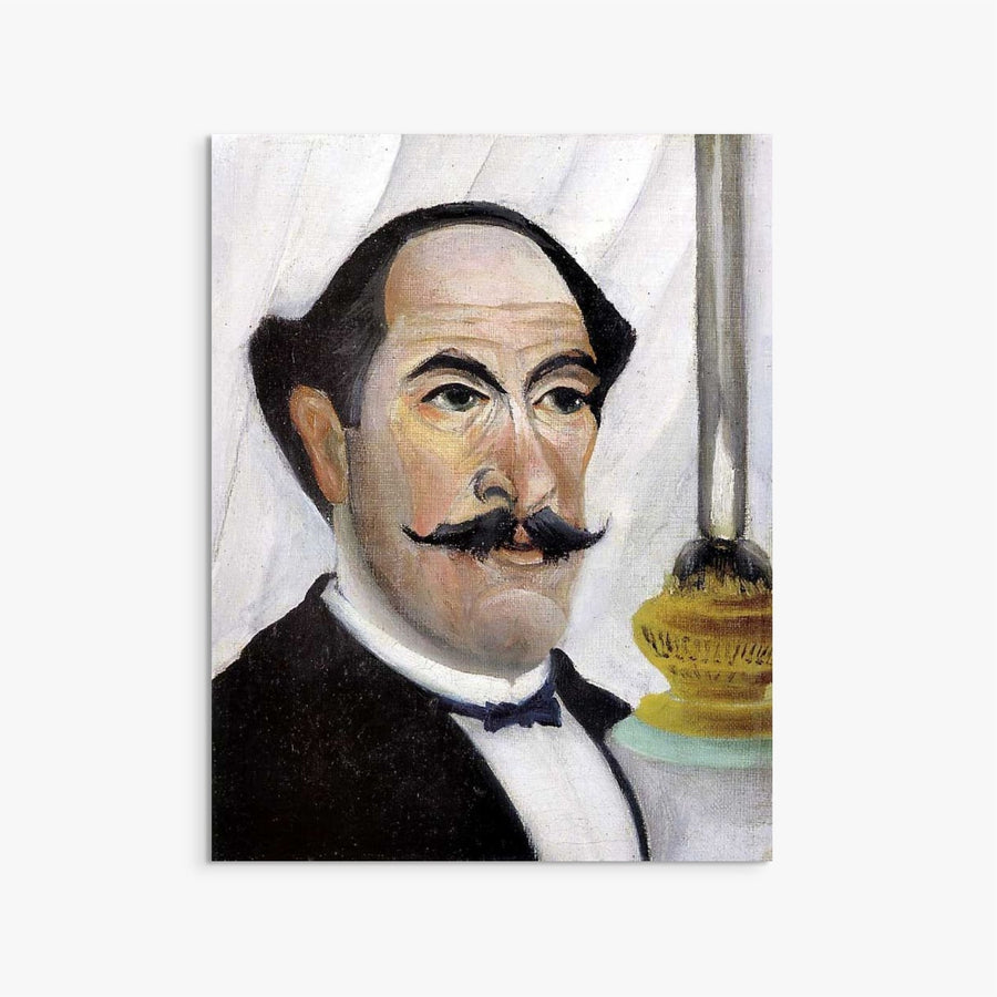Self-Portrait of the Artist with a Lamp Henri Rousseau ReplicArt Oil Painting Reproduction