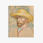 Self - Portrait with Straw Hat Vincent Van gogh ReplicArt Oil Painting Reproduction
