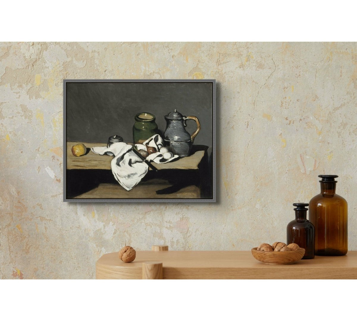 Still Life with Kettle Paul Cézanne ReplicArt Oil Painting Reproduction