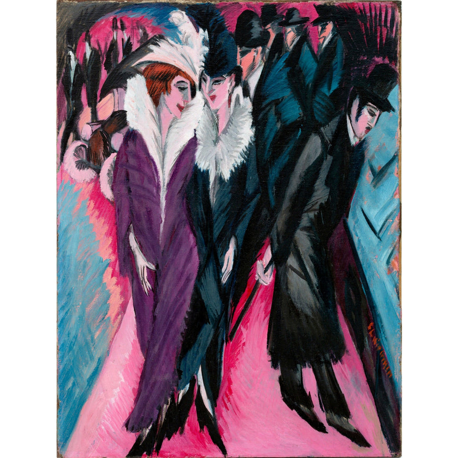 Street, Berlin Ernst Ludwig Kirchner ReplicArt Oil Painting Reproduction