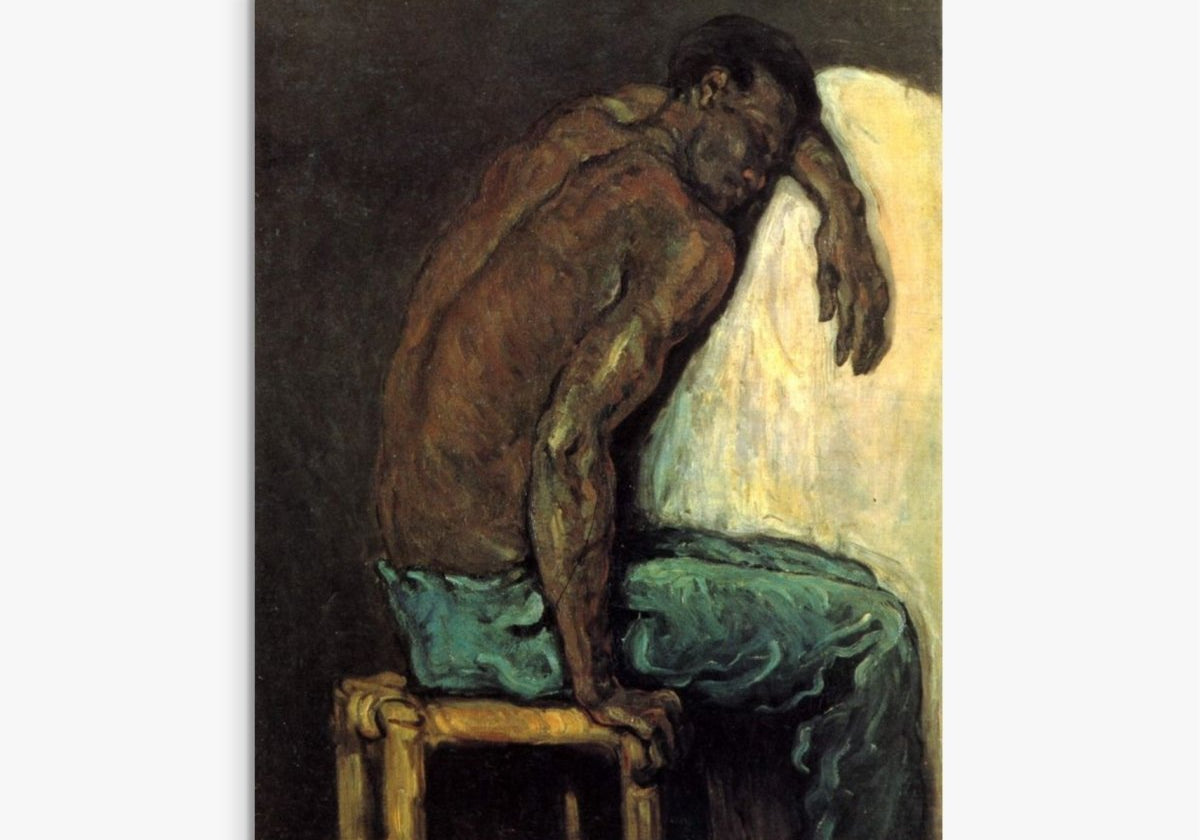 Study after the model Scipio Paul Cézanne ReplicArt Oil Painting Reproduction