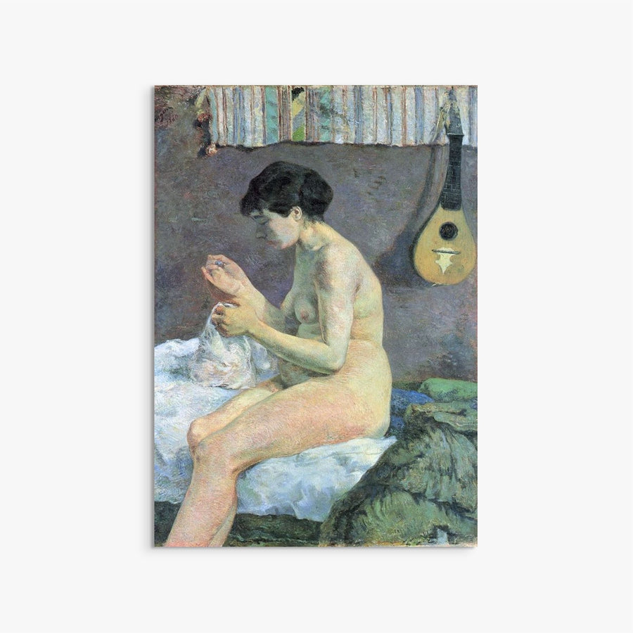 Study of a Nude (Suzanne Sewing) Paul Gauguin ReplicArt Oil Painting Reproduction