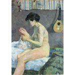 Study of a Nude (Suzanne Sewing) Paul Gauguin ReplicArt Oil Painting Reproduction