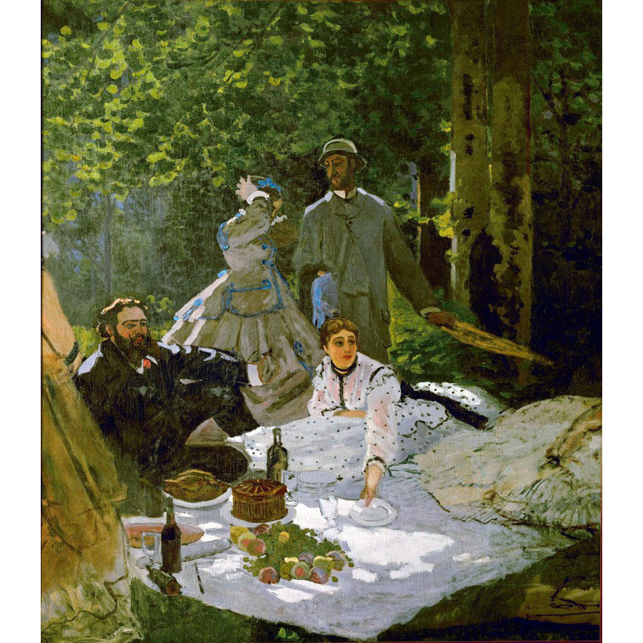 The Luncheon on the Grass Claude Monet ReplicArt Oil Painting Reproduction