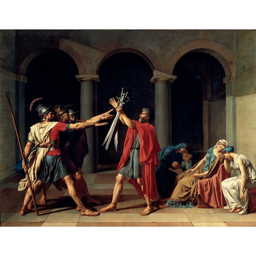 The Oath of the Horatii Jacque Louis David ReplicArt Oil Painting Reproduction
