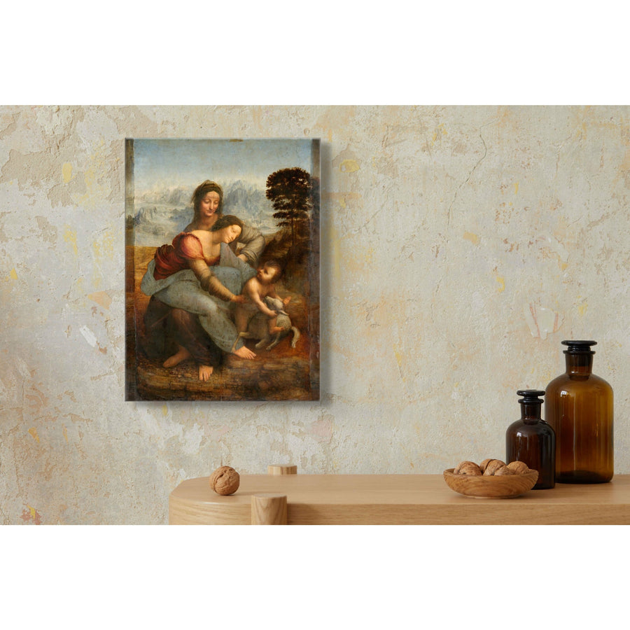 The Virgin and Child with Saint Anne  Leonardo Da Vinci ReplicArt Oil Painting Reproduction